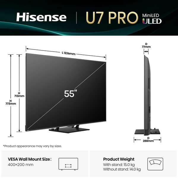 HISENSE 55U7Q PRO