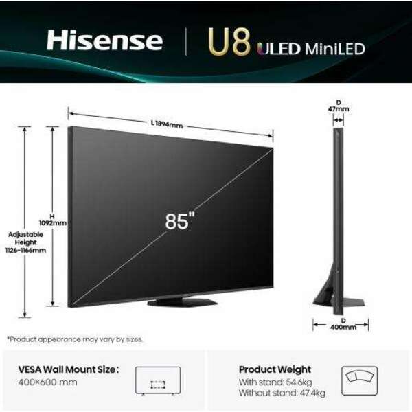 HISENSE 85U8Q