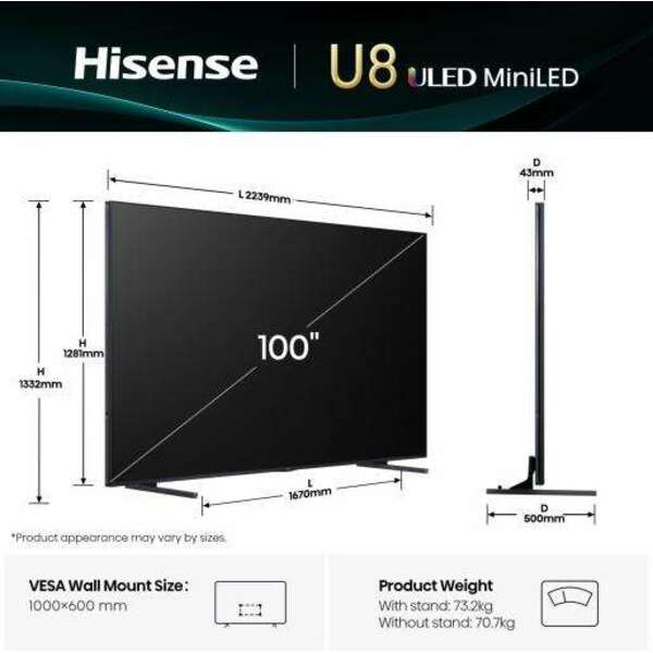 HISENSE 100U8Q