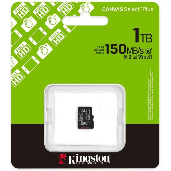 KINGSTON MicroSD 1TB Kingston SelectPlus gen3 bez  adaptera