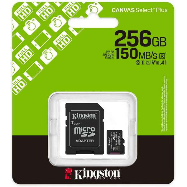 KINGSTON MicroSD 256GB Kingston SelectPlus gen 3