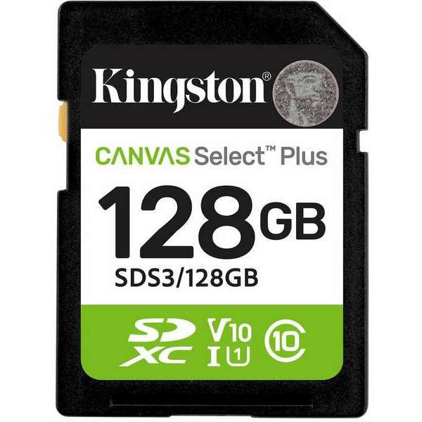 KINGSTON SD 128GB Kingston Canvas SelectPlus gen 3