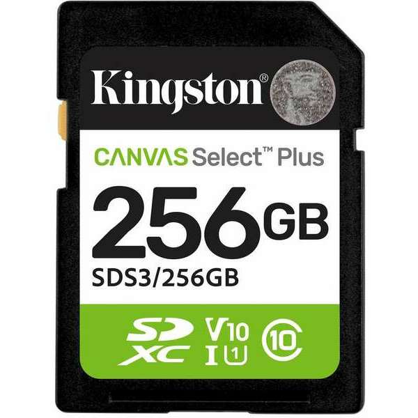 KINGSTON SD 256GB Kingston Canvas SelectPlus gen 3