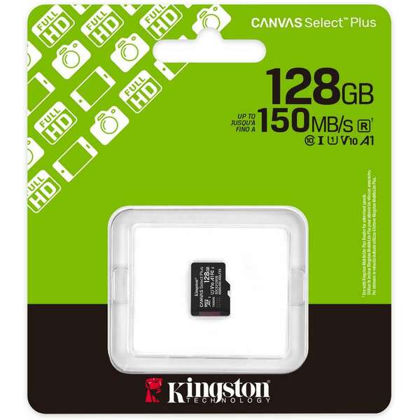 KINGSTON MicroSD 128GB Kingston SelectPlus gen 3 bez adaptera