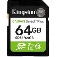 KINGSTON SD 64GB Kingston Canvas SelectPlus gen 3