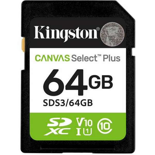 KINGSTON SD 64GB Kingston Canvas SelectPlus gen 3