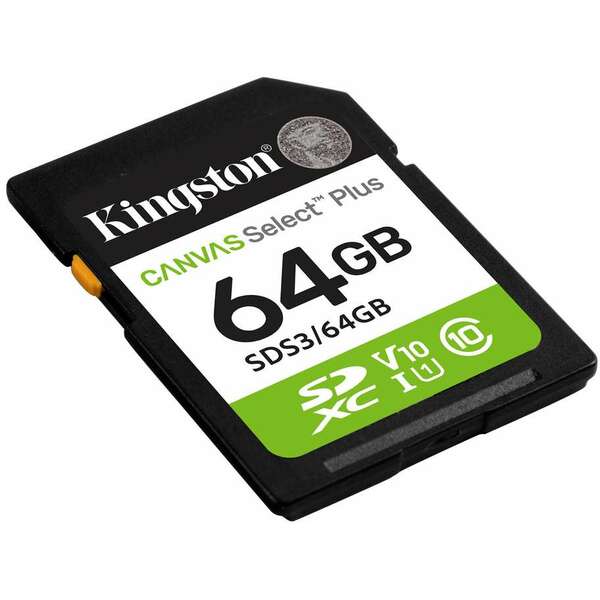 KINGSTON SD 64GB Kingston Canvas SelectPlus gen 3