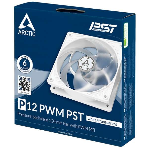 ARCTIC P12 PWM PST ACFAN00170A 120mm White
