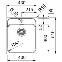 FRANKE SRX 210-40 TL 127.0704.666