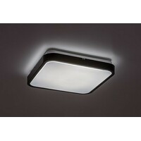 RABALUX Alenzo, LED plafonjera 24W, DIP Switch CCT 3000-600K, 29x29cm, IP44, crna