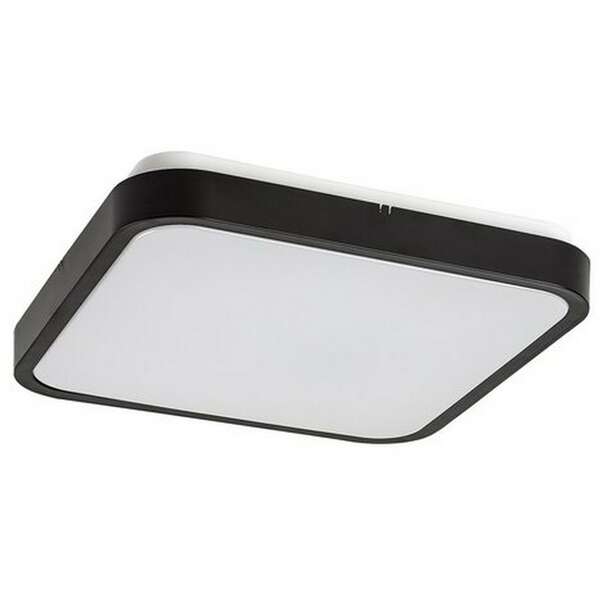 RABALUX Alenzo, LED plafonjera 24W, DIP Switch CCT 3000-600K, 29x29cm, IP44, crna