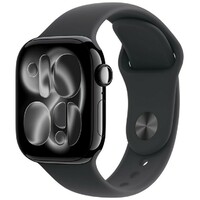 APPLE Watch S11 GPS 42mm Jet Black Aluminium Case with Black Sport Band - S / M meqt4rk / a