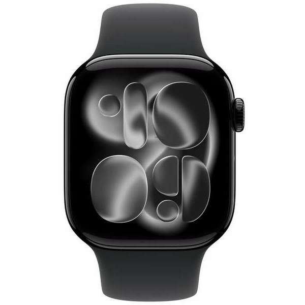 APPLE Watch S11 GPS 42mm Jet Black Aluminium Case with Black Sport Band - S/M meqt4rk/a