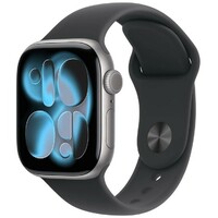 APPLE Watch S11 GPS 46mm Space Grey Aluminium Case with Black Sport Band - M / L mev44rk / a