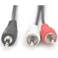 DIGITUS Audio kabl 2xcinc na 3.5mm 2.5m crni