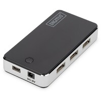 DIGITUS USB hub 2.0 7 porta sivi