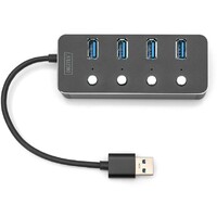 DIGITUS USB hub 4 3.0 porta sa prekidacima