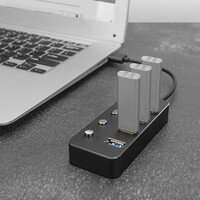 DIGITUS USB hub 4 3.0 porta sa prekidacima