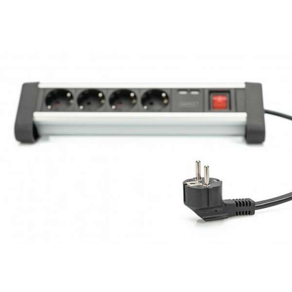 DIGITUS Produzni kabl sa 4 uticnice +2 USB