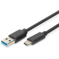 DIGITUS Kabl USB-C na USB-A 1m crni