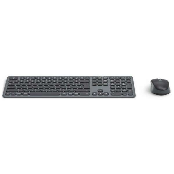 HAMA WKM-550 bezicna tastatura i mis, US, crna
