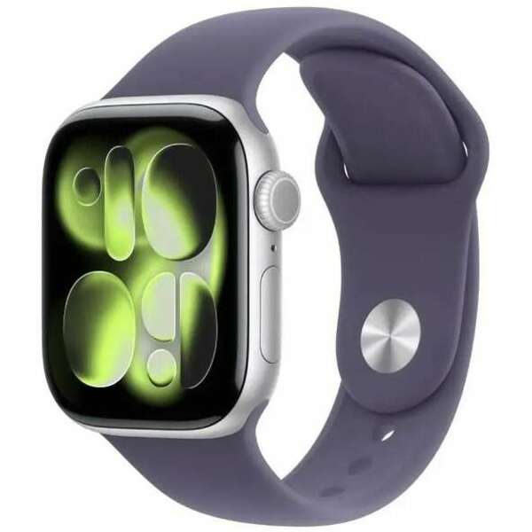 APPLE Watch S11 GPS 42mm Silver Aluminium Case with Purple Fog Sport Band - S/M meu64rk/a 