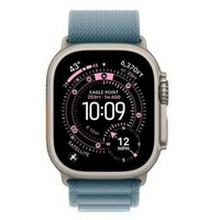 APPLE Watch Ultra 3 Cellular 49mm Natural Titanium Case with Light Blue Alpine Loop - Medium mewm4se/a