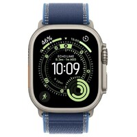 APPLE Watch Ultra 3 Cellular 49mm Natural Titanium Case with Blue/Bright Blue Trail Loop - M/L mewu4se/a