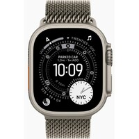 APPLE Watch Ultra 3 Cellular 49mm Natural Titanium Case with Natural Titanium Milanese Loop - Small meww4se/a