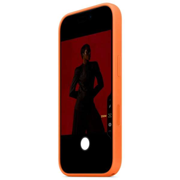 APPLE iPhone 17 Pro Silicone Case with MagSafe – Orange mgfe4zm/a