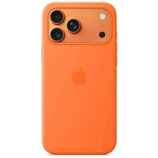 APPLE iPhone 17 Pro Max Silicone Case with MagSafe – Orange mgfl4zm/a