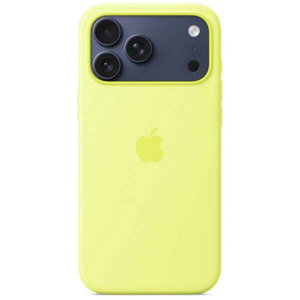 APPLE iPhone 17 Pro Max Silicone Case with MagSafe – Neon Yellow mgfm4zm/a