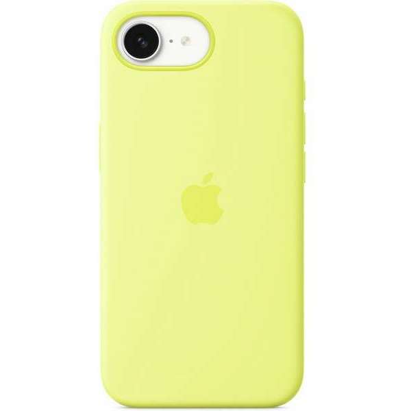 APPLE iPhone 16e Silicone Case – Neon Yellow mgyw4zm/a