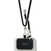 KARL LAGERFELD Universal Strap and Tether Patch Black