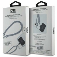 KARL LAGERFELD Universal Strap and Tether Patch Grey