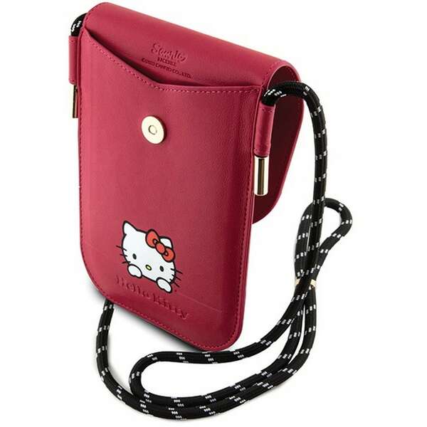 HELLO KITTY Leather Wallet Phone bag Red