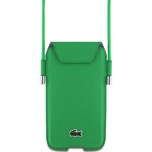 LACOSTE Leather Wallet Phone bag Green