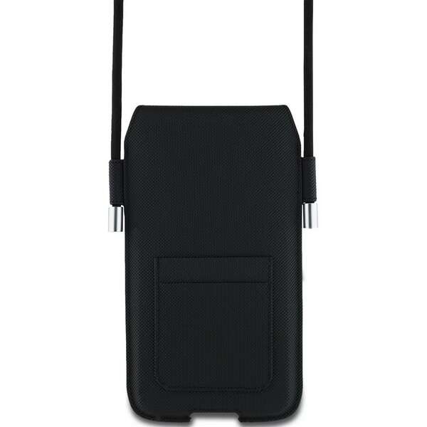 LACOSTE Leather Wallet Phone bag Black