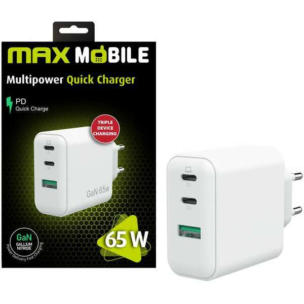 MAX MOBILE 3UTR2076-QP, SFC GaN 65W
