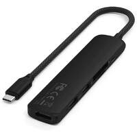 SATECHI 6-in-1 USB-C Slim Multiport Adapter - Black