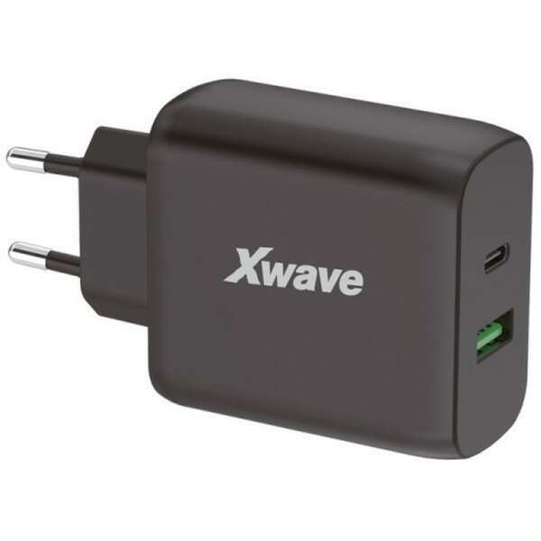 X WAVE GaN45-AC 45W USB-A+USB-C,Crni X WAVE GaN45-AC 45W USB-A+USB-C,Crni