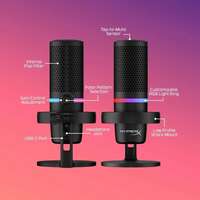 HYPERX DuoCast, mikrofon, black, HMID1R-A-BK/G (4P5E2AA)