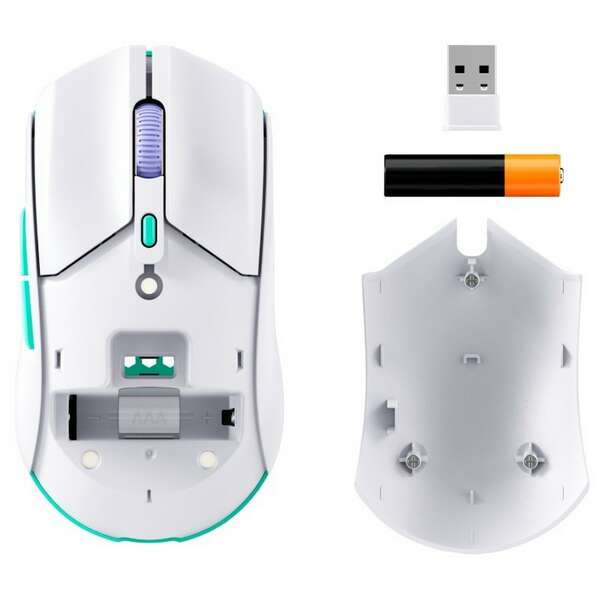 HYPERX Pulsefire Haste 2 Core, Gaming mis, white, wireless