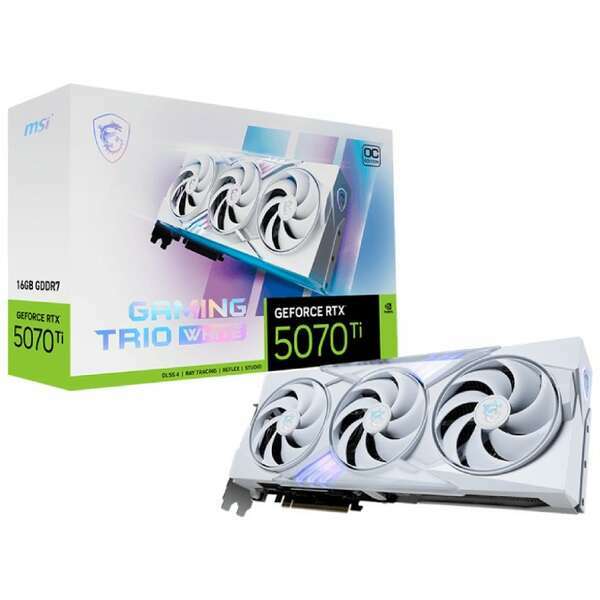 MSI GeForce  RTX 5070 Ti 16G GAMING TRIO OC WHITE MSI GeForce  RTX 5070 Ti 16G GAMING TRIO OC WHITE