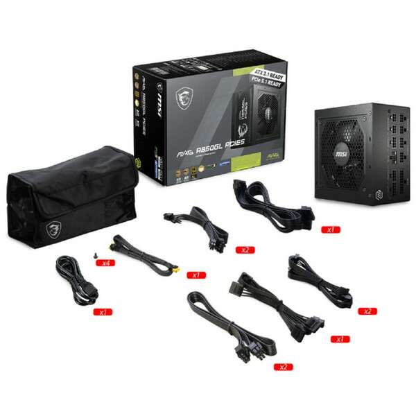 MSI MAG A850GL PCIE5 850W.1 MSI MAG A850GL PCIE5 850W.1