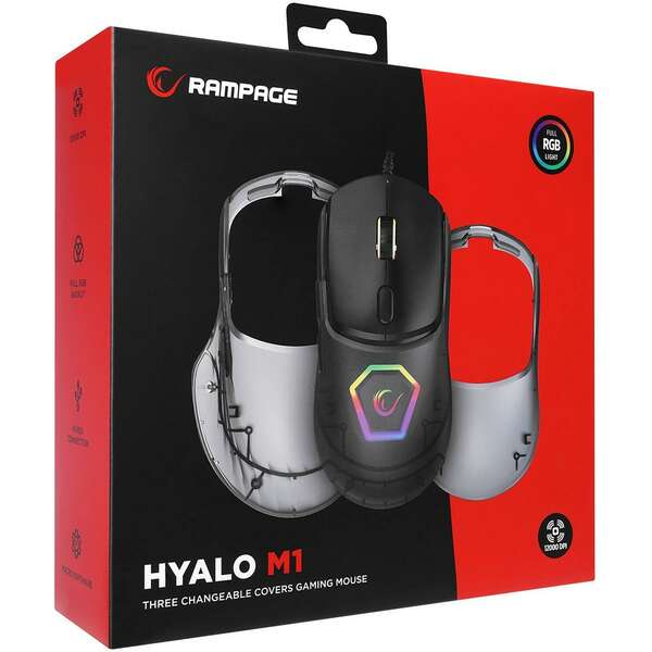 RAMPAGE Hyalo M1 Black, 3 Interchangeable Covers RAMPAGE Hyalo M1 Black, 3 Interchangeable Covers
