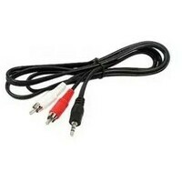 E-GREEN Kabl Audio 3.5mm stereo - 2xRCA M / M 1.5m crni
