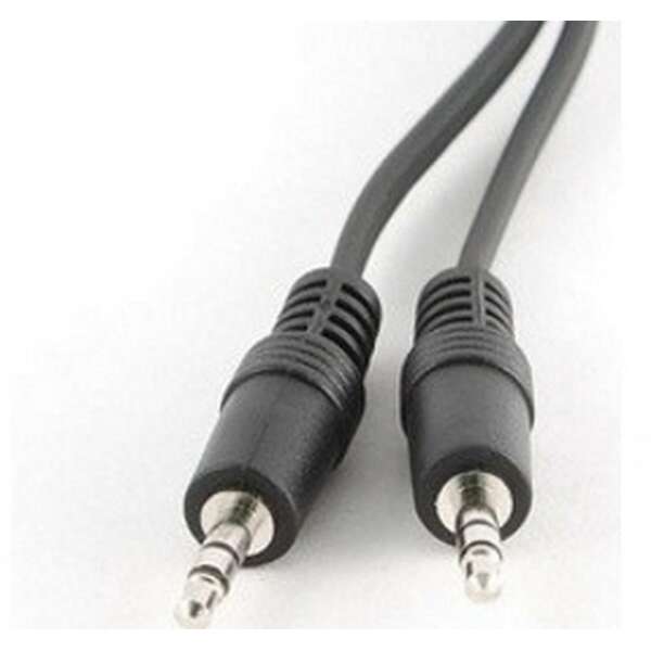 E-GREEN Kabl Audio 3.5mm stereo - 3.5mm stereo M/M 5m crni