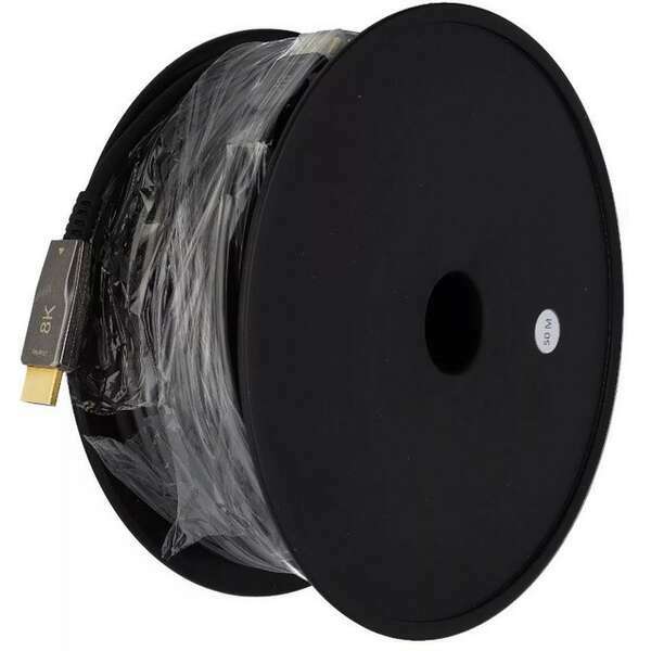 E-GREEN Kabl Opticki AOC HDMI 2.1 M/M 50m crni 8K/60Hz 48 Gbps