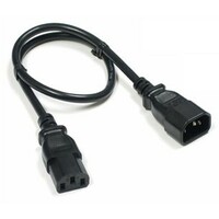 E-GREEN Kabl naponski C13 - C14 (UPS - PC) 1.8m crni, 3x0.75mm